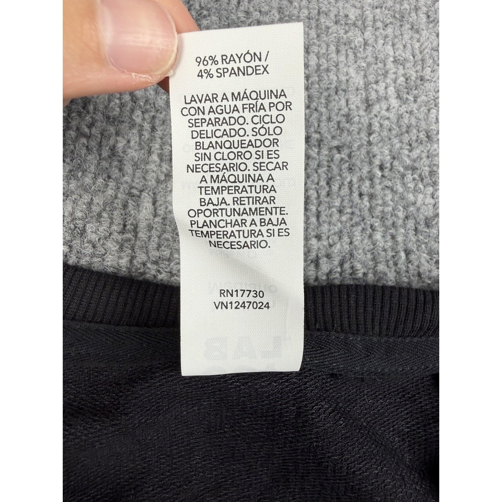 JoyLab Sweatshirt Womens Medium Black Long Sleeve Pullover Thumbholes Lounge - Picture 5 of 10